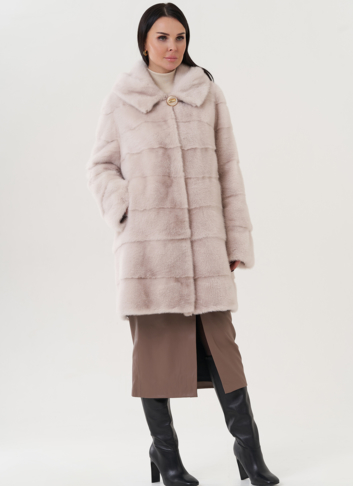 Шуба из норки с капюшоном Шуба из норки с капюшоном