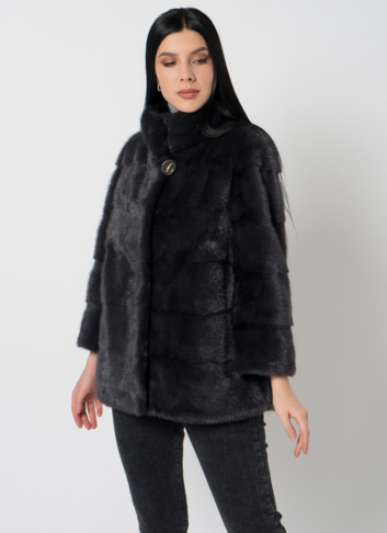 Куртка из норки в сером цвете Куртка из норки в сером цвете