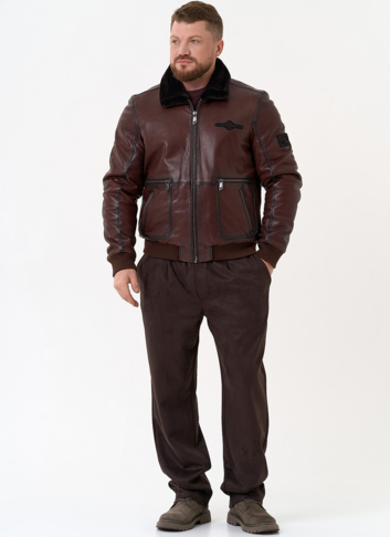 Мужская натуральная дубленка