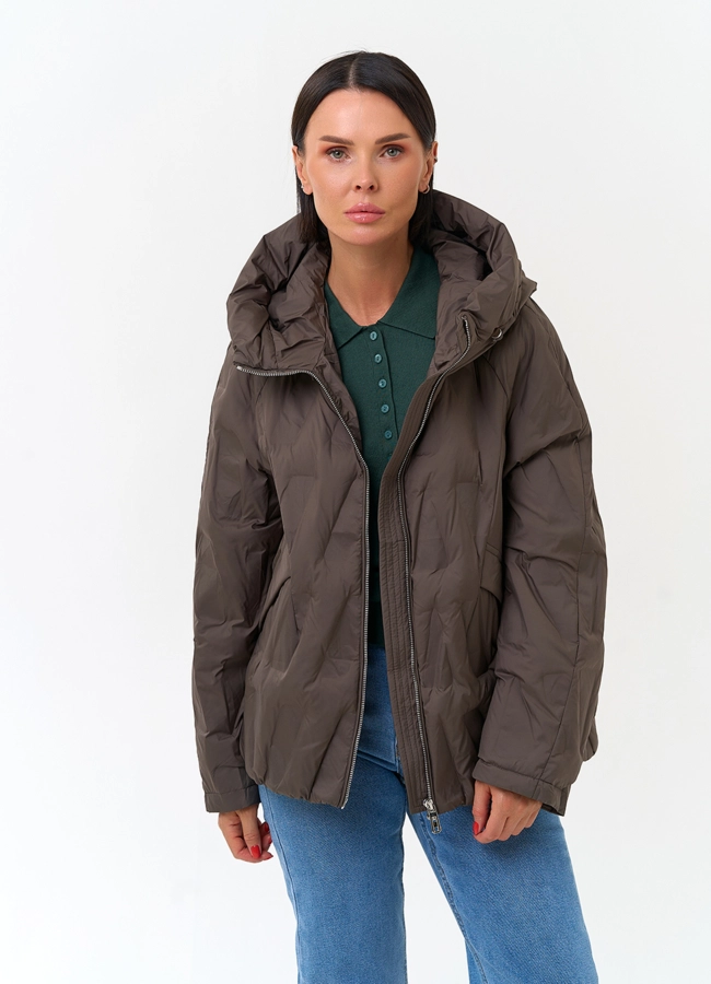 Женская куртка с капюшоном модель № 33850 в рассрочку фото