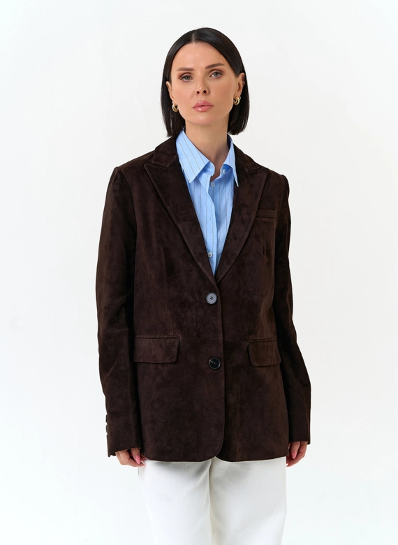 Женский замшевый жакет